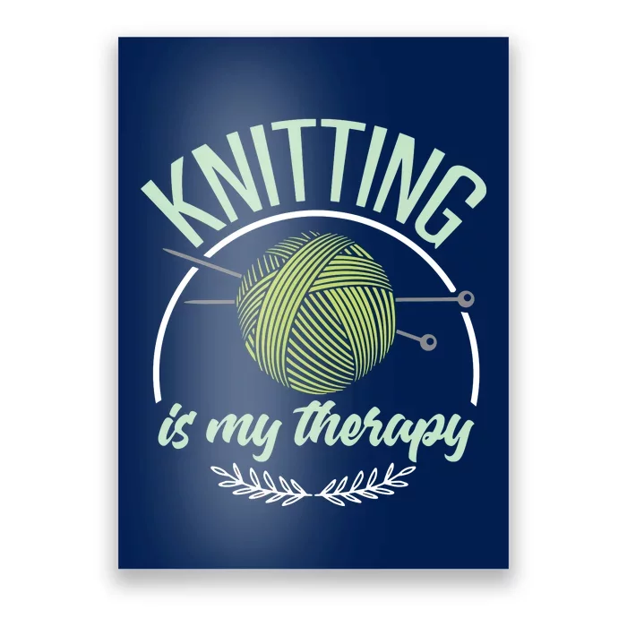 Funny Knitting Shirts Joke Knitter Quote I Love Knitting Poster