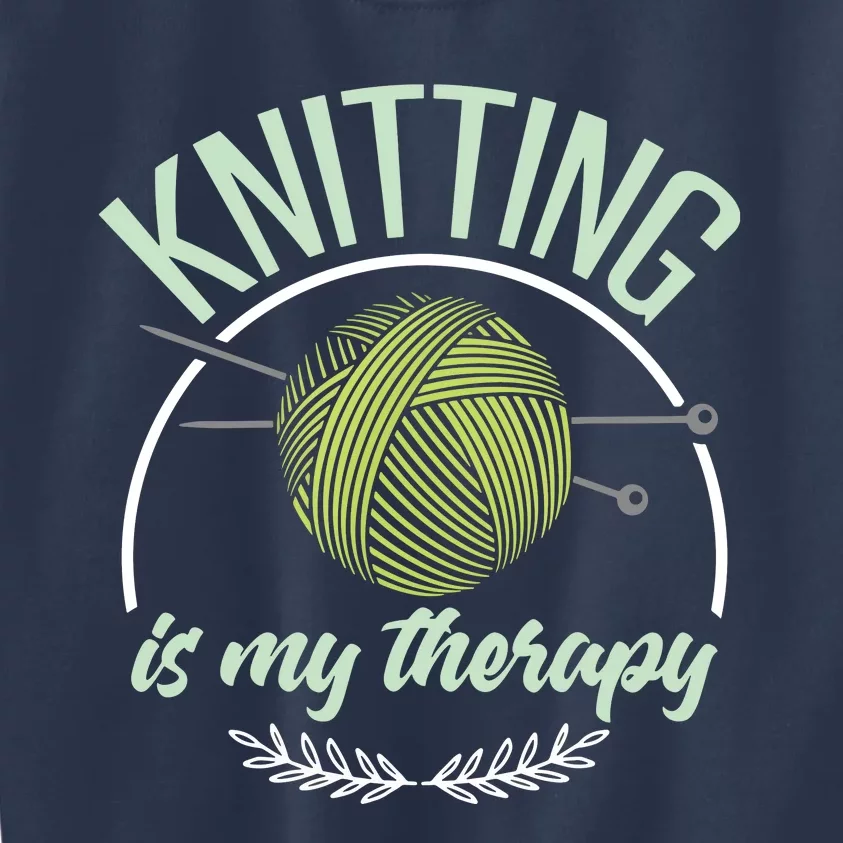 Funny Knitting Shirts Joke Knitter Quote I Love Knitting Kids Sweatshirt