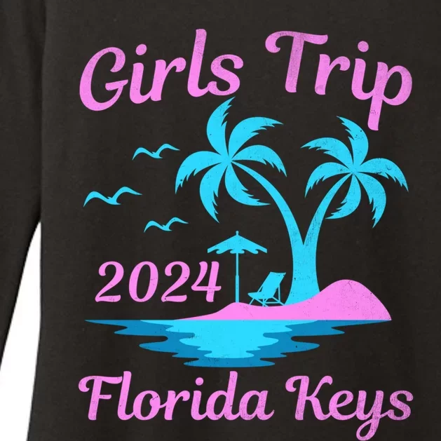 Florida Keys Summer Vacation Beach Trip 2024 Great Gift Womens CVC Long Sleeve Shirt