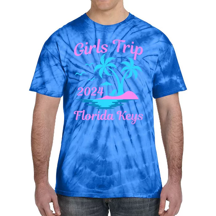 Florida Keys Summer Vacation Beach Trip 2024 Great Gift Tie-Dye T-Shirt