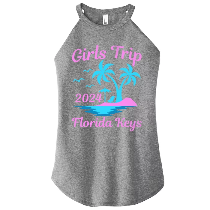 Florida Keys Summer Vacation Beach Trip 2024 Great Gift Women’s Perfect Tri Rocker Tank