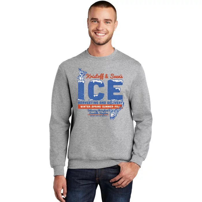 Frozen Kristoff Svens Ice Harvesting And Delivery Tall Sweatshirt