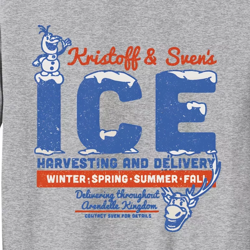 Frozen Kristoff Svens Ice Harvesting And Delivery Tall Sweatshirt