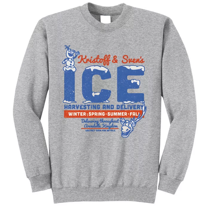 Frozen Kristoff Svens Ice Harvesting And Delivery Tall Sweatshirt