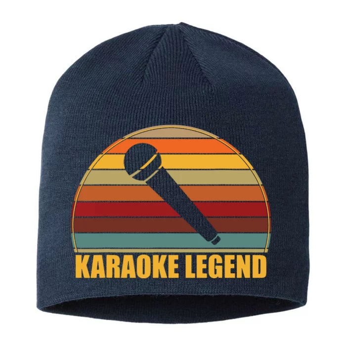 Funny Karaoke Singing With Sayings L Karaoke Queen Legend 8 1/2in Sustainable Knit Beanie