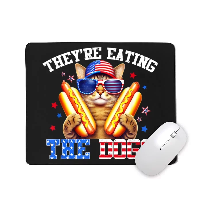 Funny Kamala Trump Debate 2024 They’Re Eating The Dogs And Cats Gift Mousepad