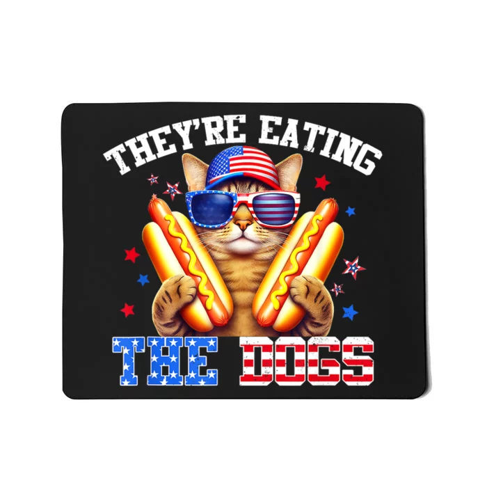 Funny Kamala Trump Debate 2024 They’Re Eating The Dogs And Cats Gift Mousepad