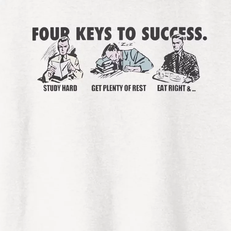 Four Keys To Success Women's Crop Top Tee