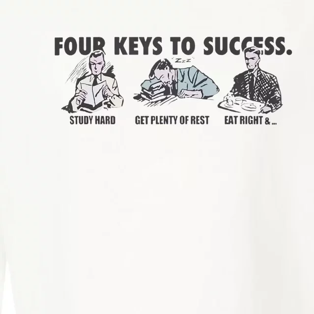 Four Keys To Success Cropped Pullover Crew