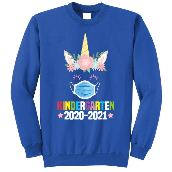 Funny Kindergarten Teacher Unicorn Mask Floral Trendy Gift Great Gift Sweatshirt