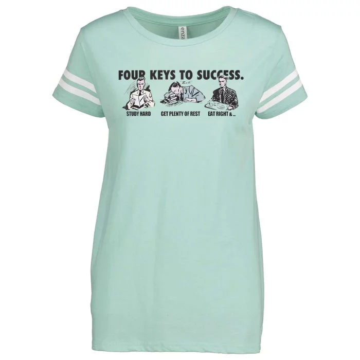 Four Keys To Success Enza Ladies Jersey Football T-Shirt