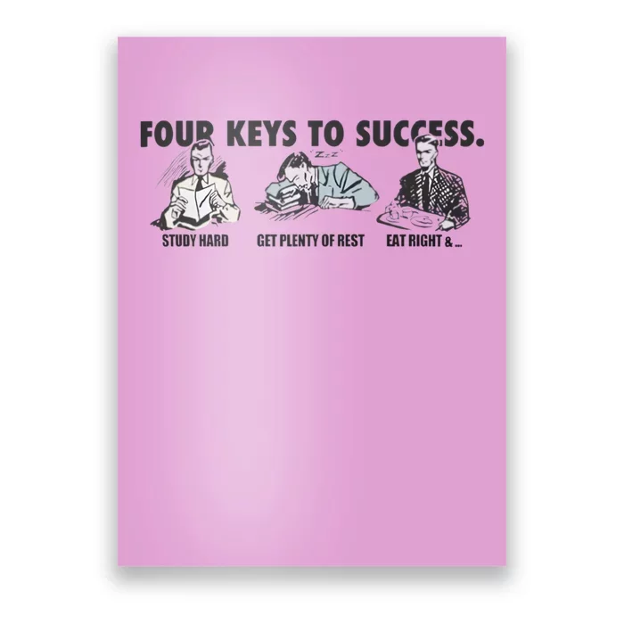 Four Keys To Success Poster