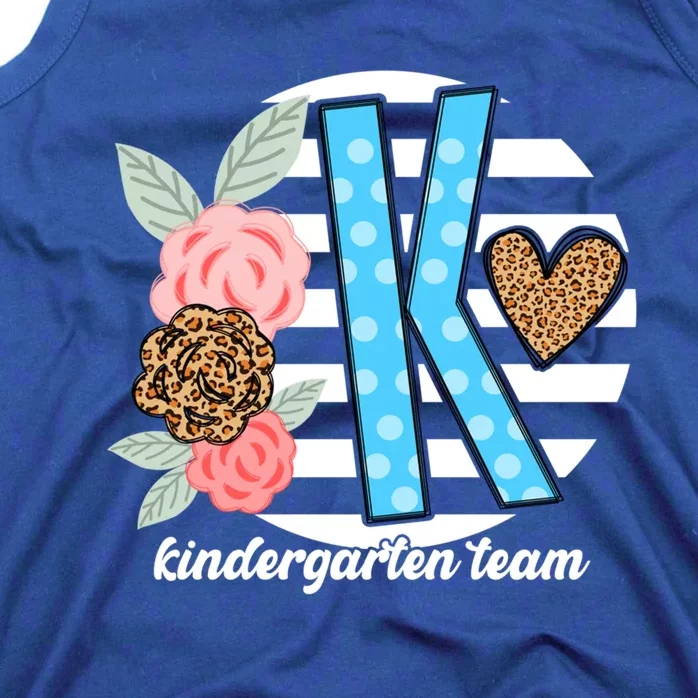 Floral Kindergarten Team Cool Gift 1St Day Of Kindergarten Gift Tank Top