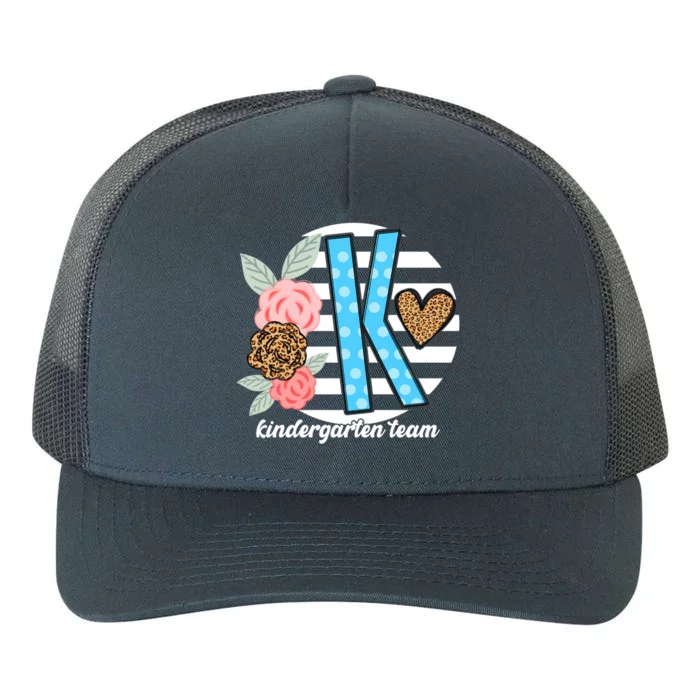 Floral Kindergarten Team Cool Gift 1St Day Of Kindergarten Gift Yupoong Adult 5-Panel Trucker Hat