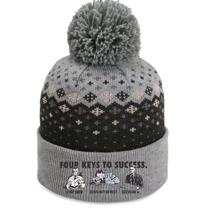 Four Keys To Success The Baniff Cuffed Pom Beanie