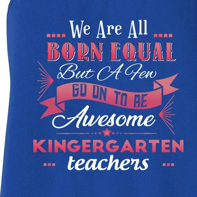 Funny Kindergarten Teacher Gift Women's Racerback Tank