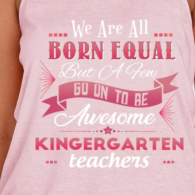 Funny Kindergarten Teacher Gift Women's Knotted Racerback Tank