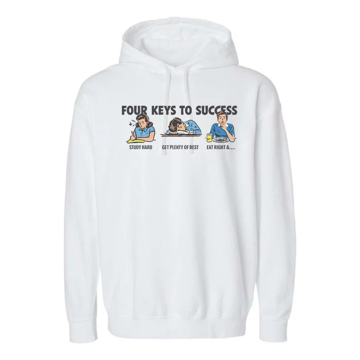 Four Keys To Success Garment-Dyed Fleece Hoodie