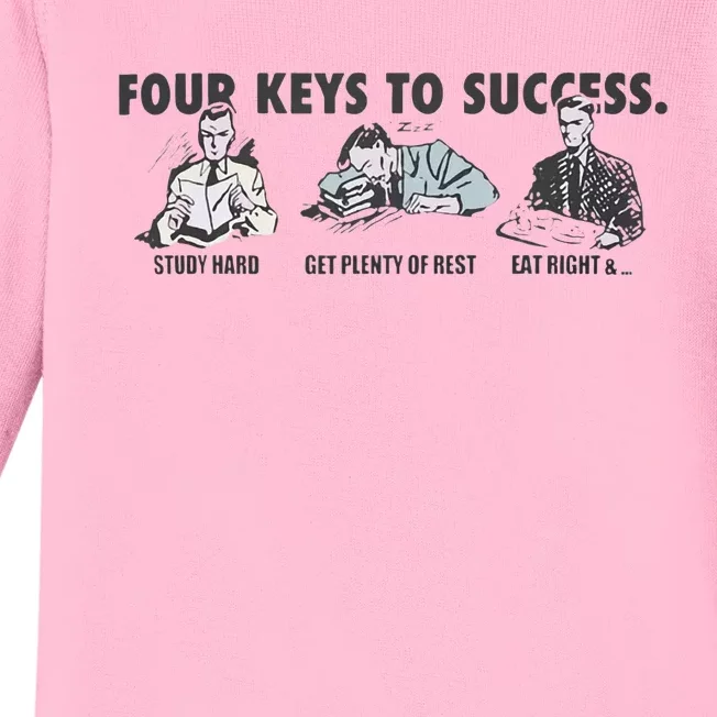 Four Keys To Success Baby Long Sleeve Bodysuit