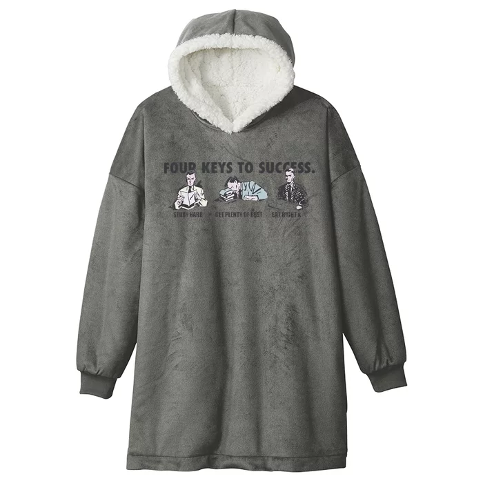 Four Keys To Success Hooded Wearable Blanket