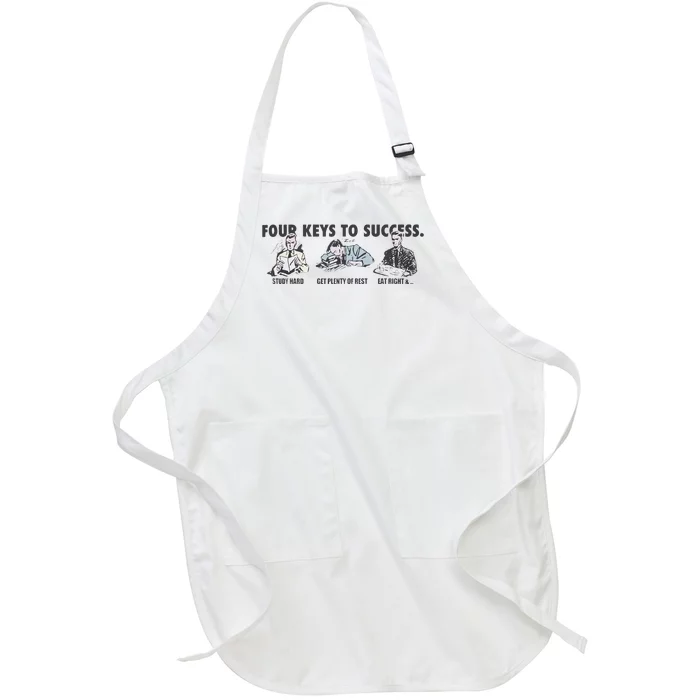 Four Keys To Success Full-Length Apron With Pocket