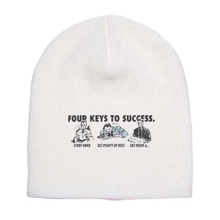 Four Keys To Success Short Acrylic Beanie