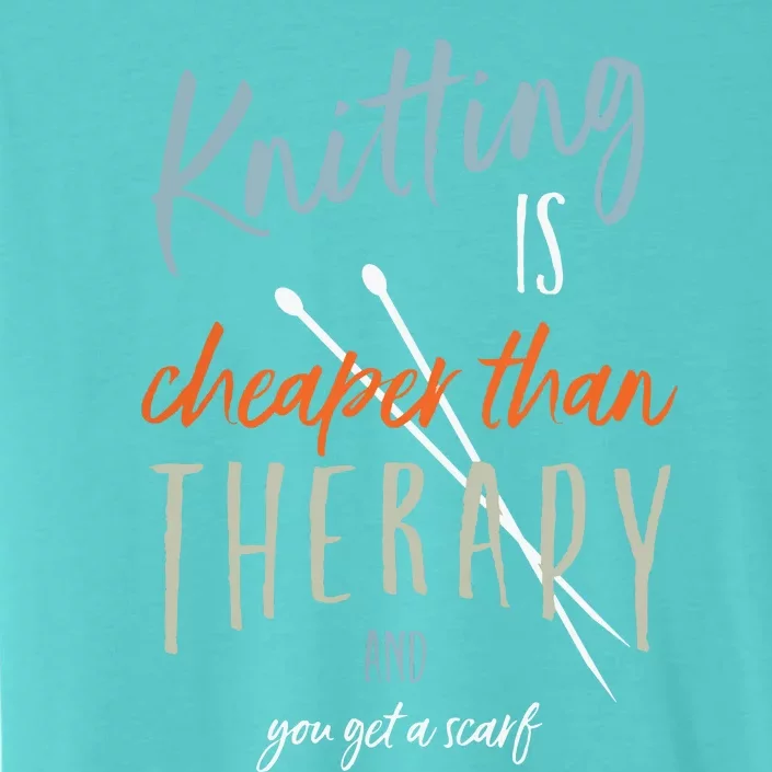 Funny Knitting Therapy Design Knitter ChromaSoft Performance T-Shirt