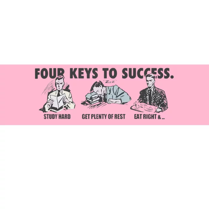 Four Keys To Success Bumper Sticker