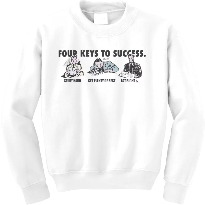 Four Keys To Success Kids Sweatshirt