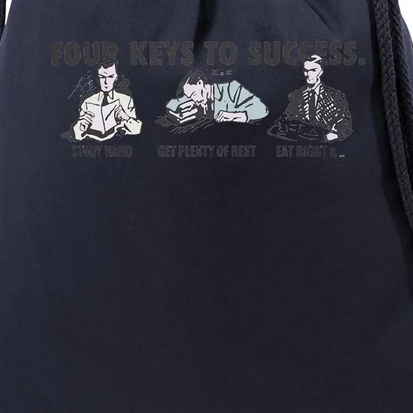 Four Keys To Success Drawstring Bag