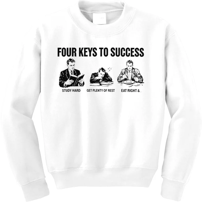 Four Keys To Success Four Keys To Success Kids Sweatshirt