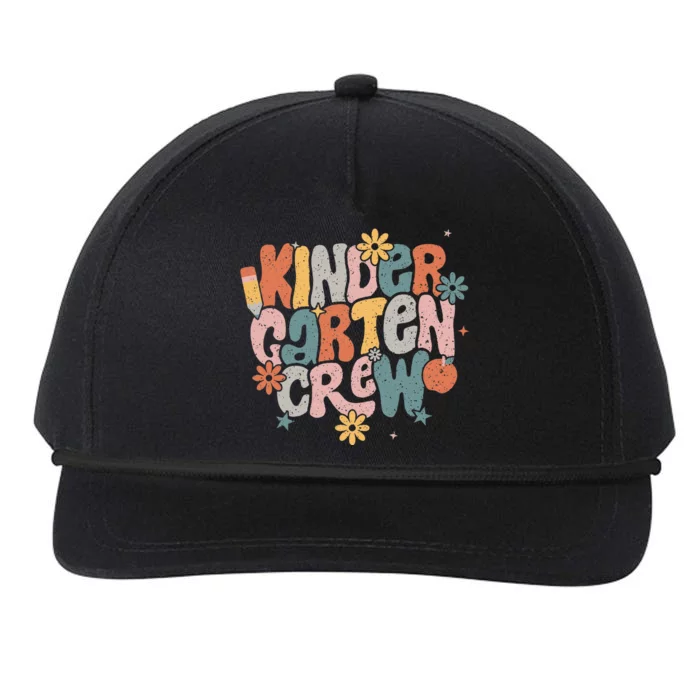 Flower Kindergarten Teacher For First Day Of School Snapback Five-Panel Rope Hat