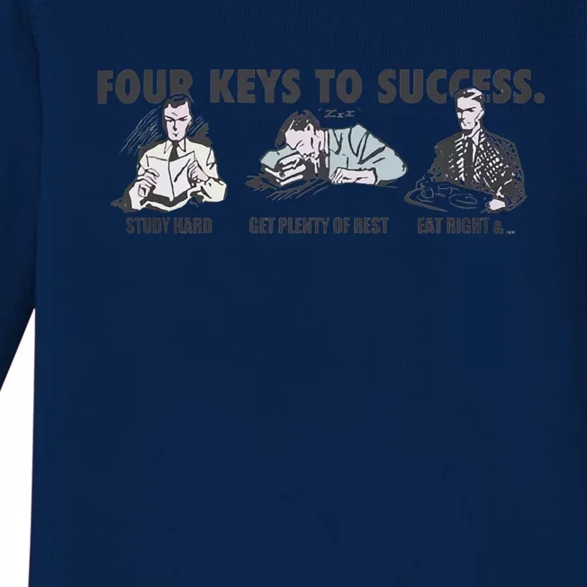 Four Keys To Success Baby Long Sleeve Bodysuit