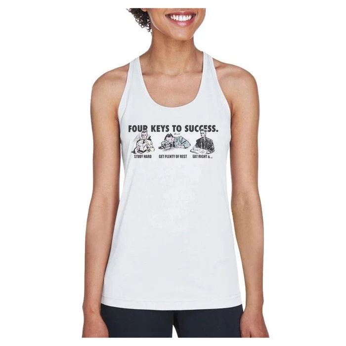 Four Keys To Success Women's Racerback Tank