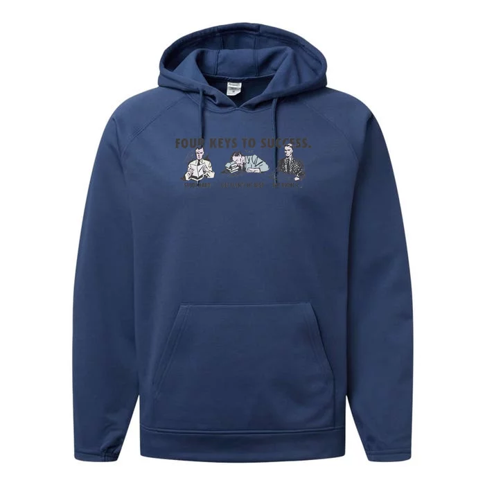 Four Keys To Success Performance Fleece Hoodie