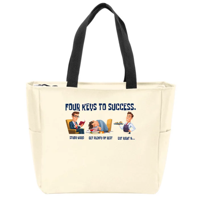 Four Keys To Success 4 Keys To Success Zip Tote Bag