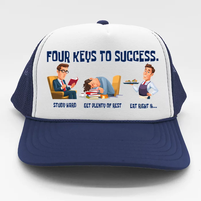 Four Keys To Success 4 Keys To Success Trucker Hat