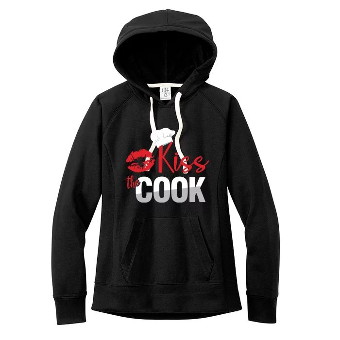 Funny Kiss The Culinary Chef Cook Baker Gift Women's Fleece Hoodie