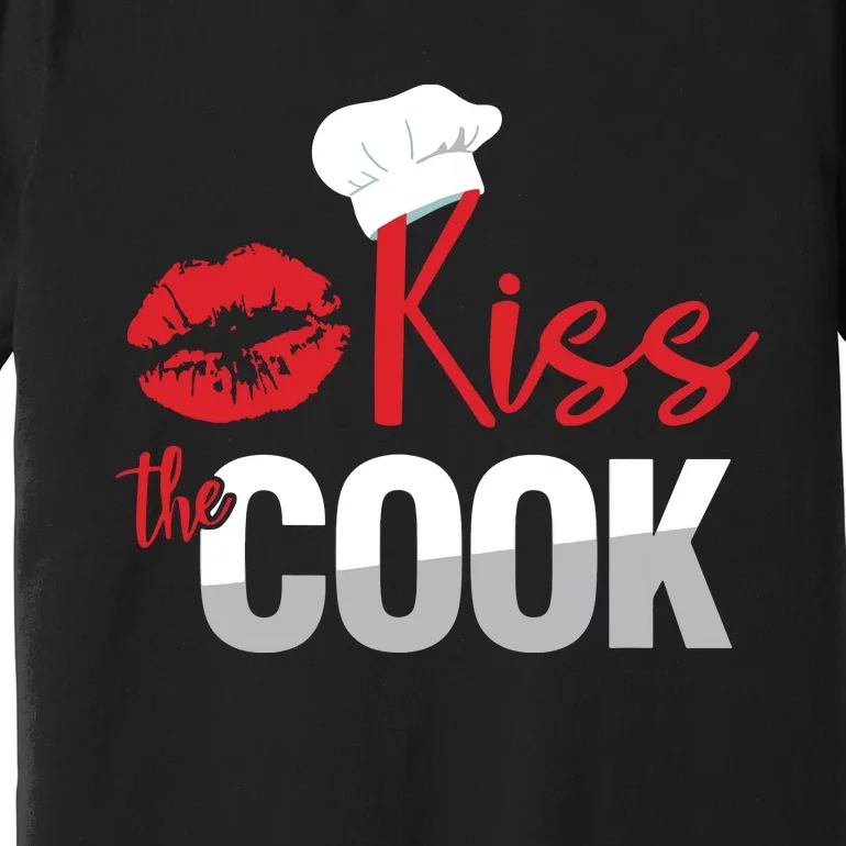 Funny Kiss The Culinary Chef Cook Baker Gift Premium T-Shirt