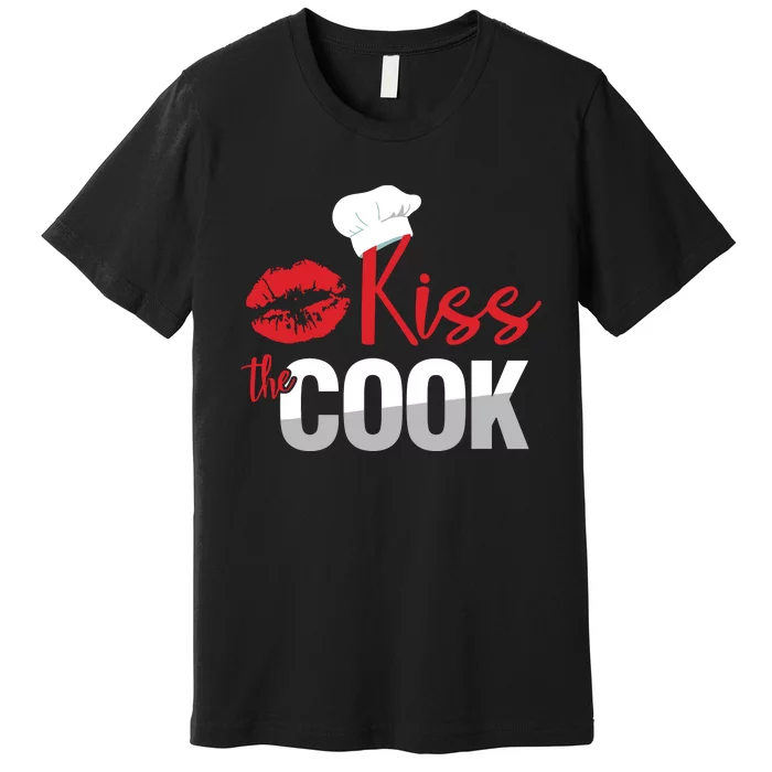 Funny Kiss The Culinary Chef Cook Baker Gift Premium T-Shirt