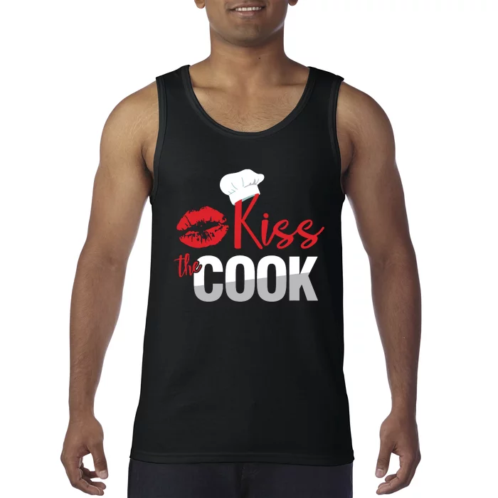 Funny Kiss The Culinary Chef Cook Baker Gift Tank Top