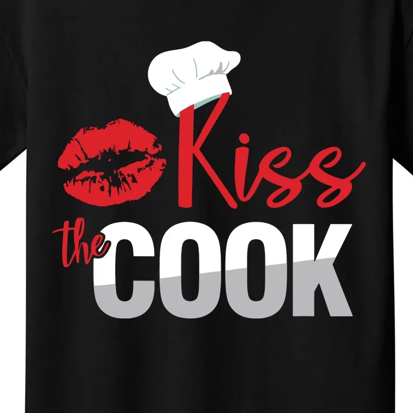 Funny Kiss The Culinary Chef Cook Baker Gift Kids T-Shirt