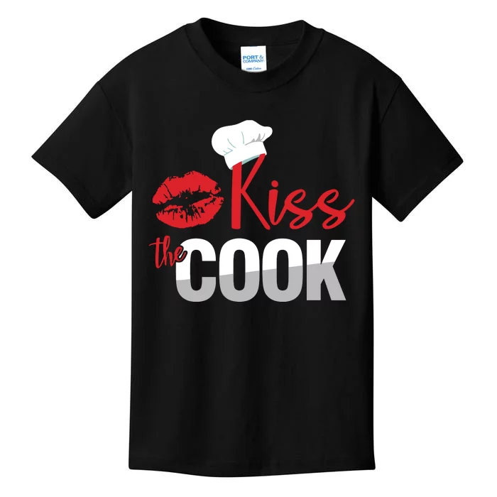 Funny Kiss The Culinary Chef Cook Baker Gift Kids T-Shirt