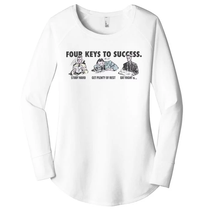 Four Keys To Success Women's Perfect Tri Tunic Long Sleeve Shirt