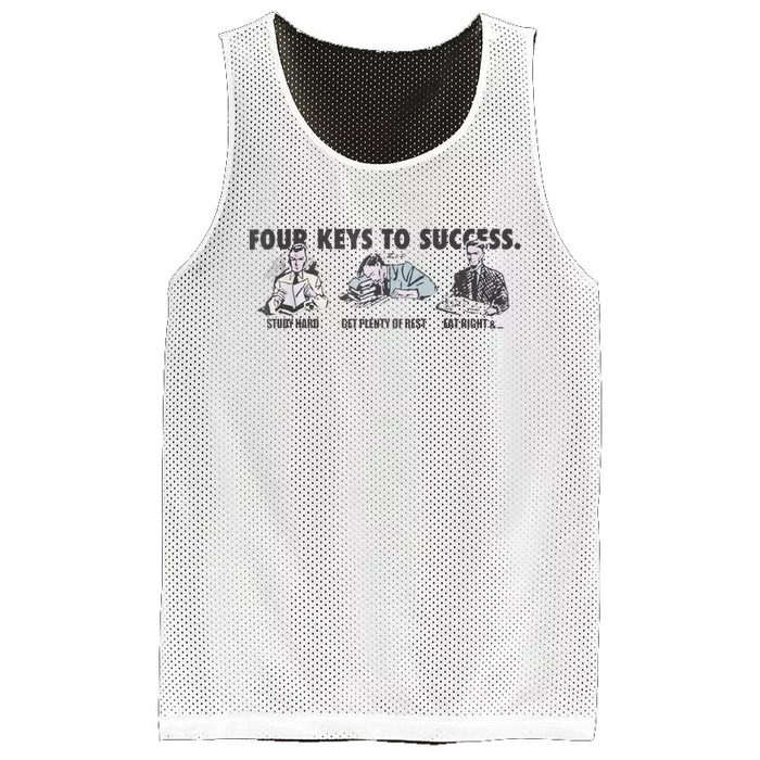 Four Keys To Success Mesh Reversible Basketball Jersey Tank