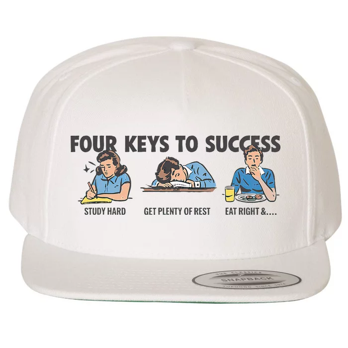 Four Keys To Success Wool Snapback Cap