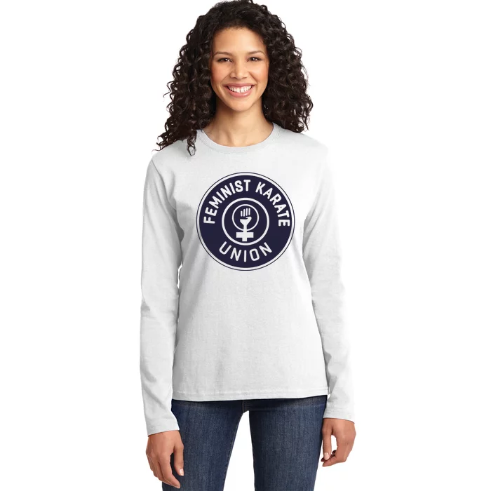 Feminist Karate Union Ladies Long Sleeve Shirt