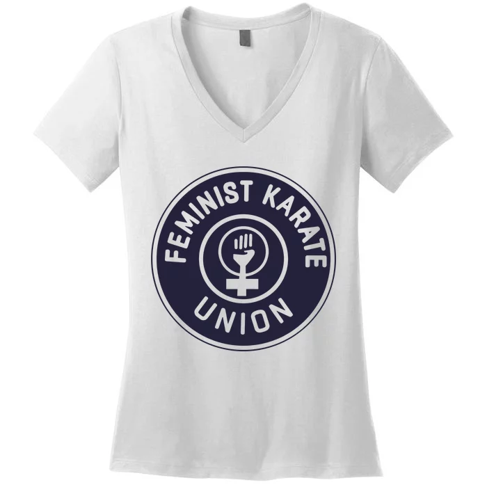 Feminist Karate Union Women's V-Neck T-Shirt