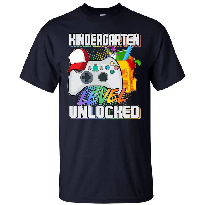 Funny Kindergarten Unlocked Video Gamer Tall T-Shirt