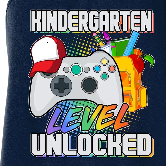 Funny Kindergarten Unlocked Video Gamer Women's Racerback Tank